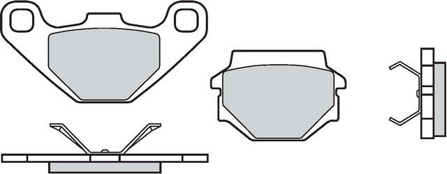 Brembo Bremsbeläge Carbon Keramic Rückseite