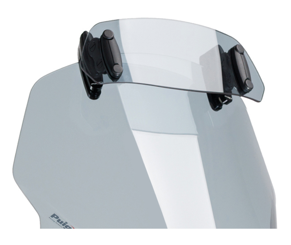 Puig Verstellbares Windshild-Spoiler Clip-On hell getönt 230 x 90 mm