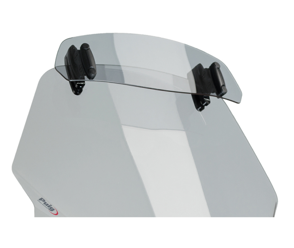 Puig Verstellbares Windshild-Spoiler Clip-On Hell getönt 325 x 102 MM