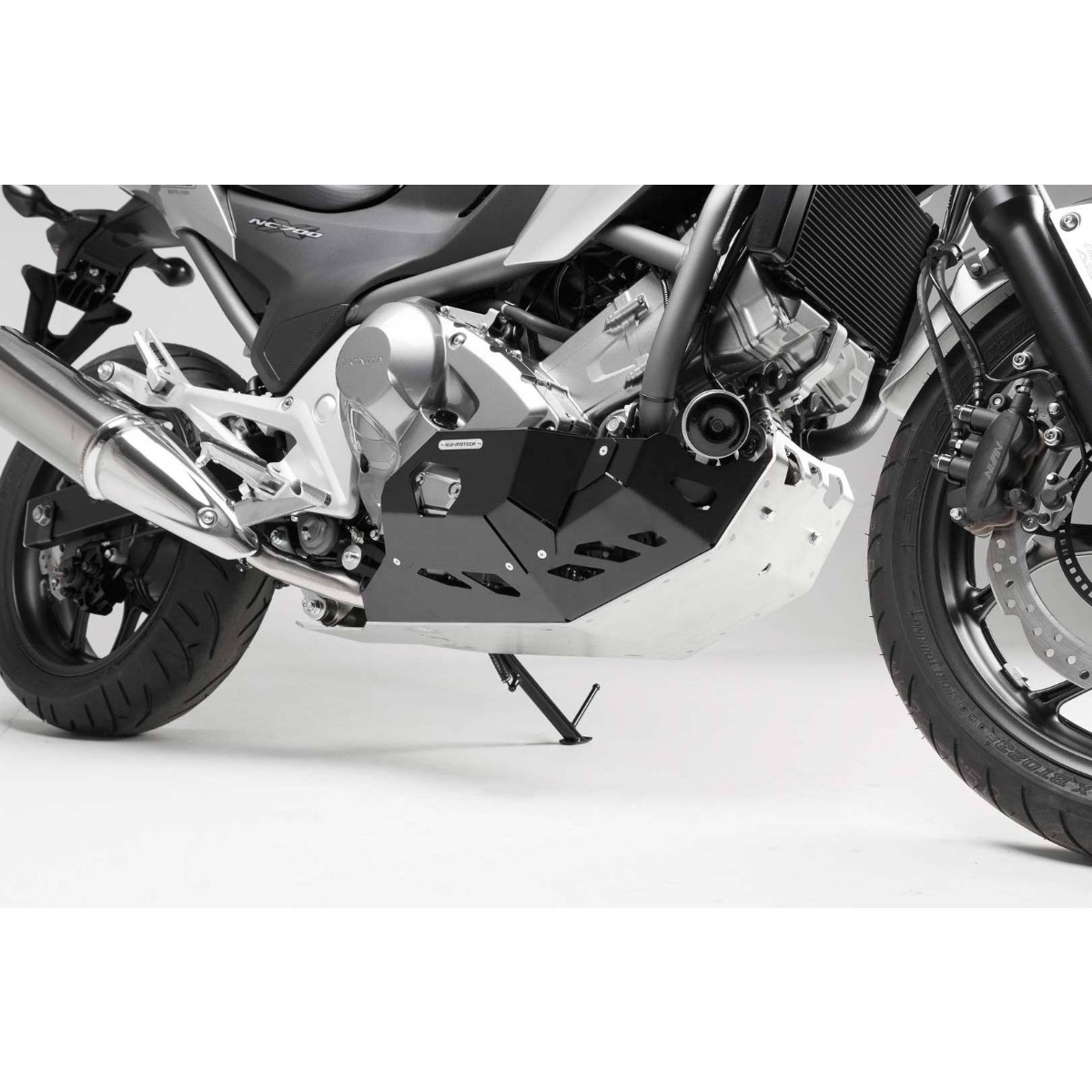SW-Motech Kurbelgehäuseschutz Schwarz/Silber Honda NC 700 / NC 750 Mit DCT