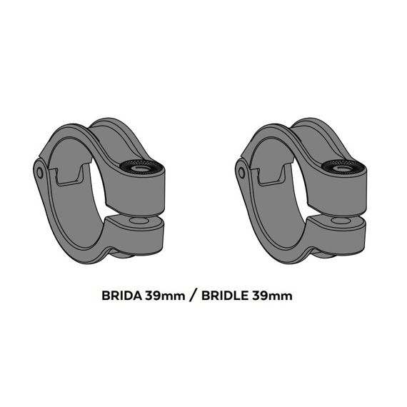 Puig 39 mm Klemmen für LED-Nebelscheinwerfer montage