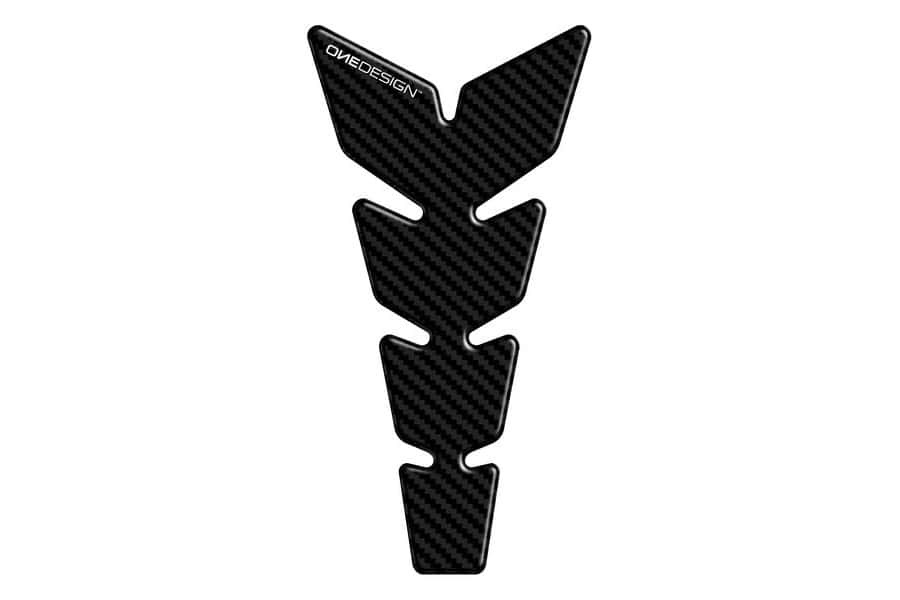 Puig Motorrad-Tankpad aus Leder im Carbon-Look
