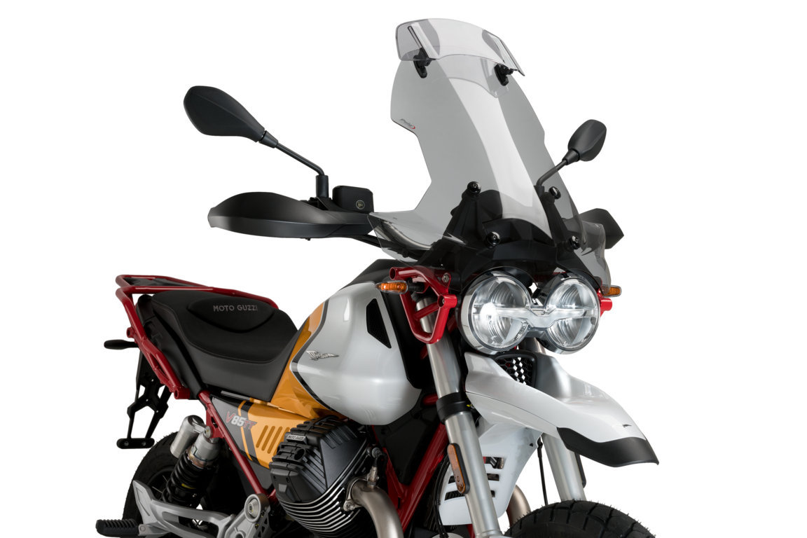 Puig Touring Windschutzscheibe mit angebrachtem Fenster Moto-Guzzi V85 TT / Travel ab 2019