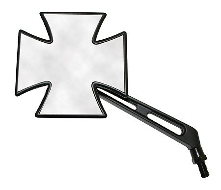 Chopper Spiegel GOTHIC links  Zwart per stuk