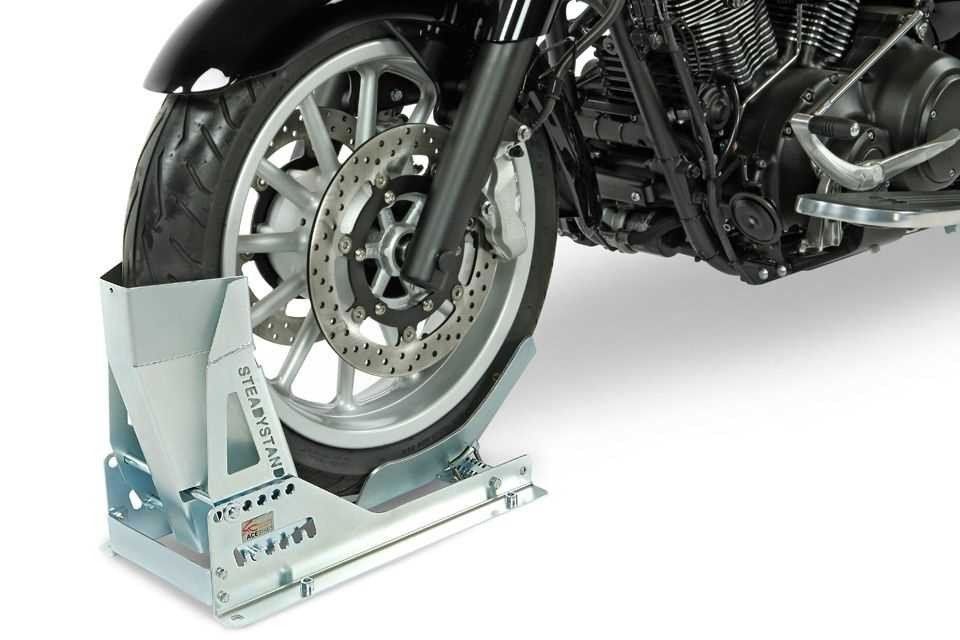 Acebikes SteadyStand® Multi Fixed Motorrad-Eintreibradklemme zur festen Montage