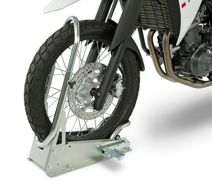 Acebikes SteadyStand® Cross Motorrad-Eintreibradklemme zur festen Montage