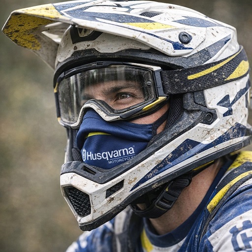 Husqvarna Gesichtsmaske Staubschutz / Mundschutz für MX Enduro und MTB
