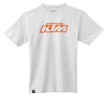 KTM SX LOGO TEE WEISS