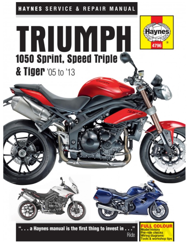 Werkstatthandbuch Haynes Triumph Speed Triple, Sprint & Tiger 1050 2005 bis 2013