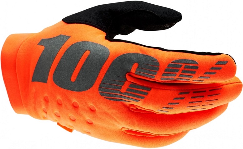 100% Brisker Orange Handschuhe Motorrad - Fahrrad Größe L