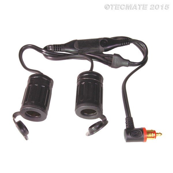 Tecmate Optimate O-36 Y-Splitter MOTOR Kontakt 90 ° auf 2 AUTO-Kontakte