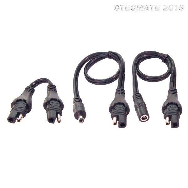Tecmate Optimate O-67 Adaptersatz SAE auf DC 2,5 mm für beheizte Kleidung
