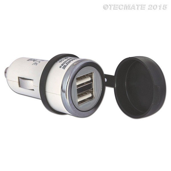 Tecmate Optimate O-106 USB-Ladegerät Autostecker 2x USB