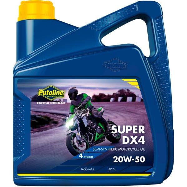 Putoline 4 liter Super DX4 20W-50 halbsynthetisches 4-takt Motorradöl