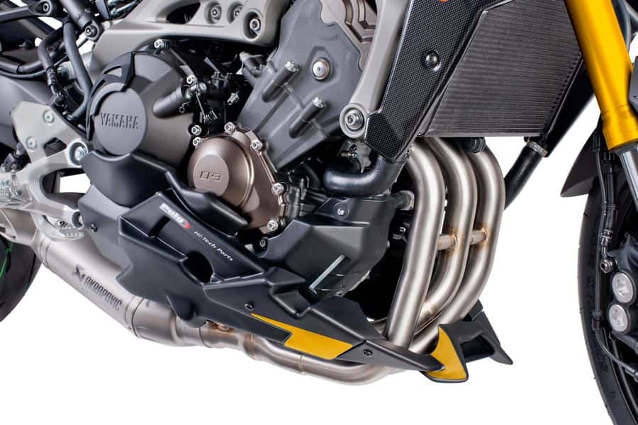Puig Motorspoiler Yamaha MT 09 / SP / Tracer / Tracer 900 mit Akrapovic-System Mattschwarz