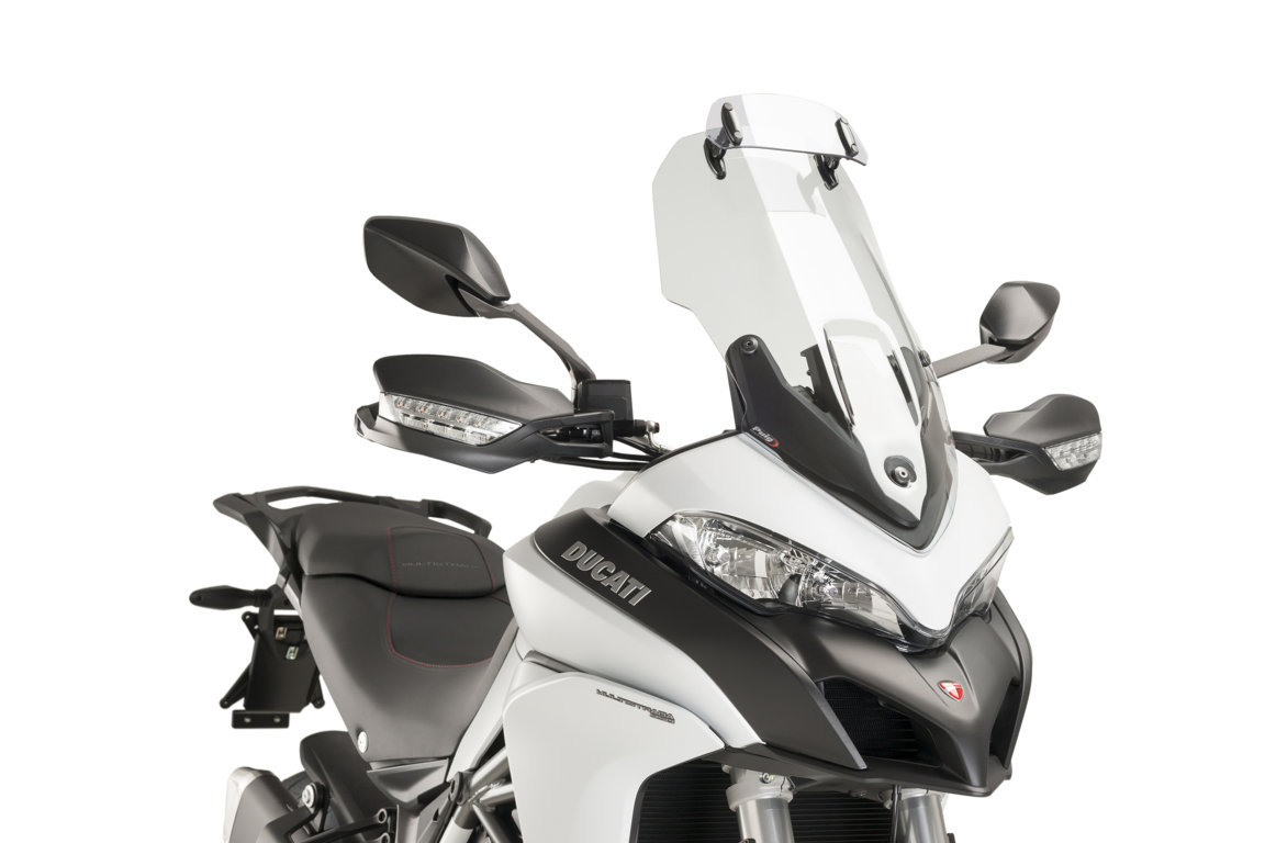 Puig Touring Windschutzscheibe klar mit absichtlichem Fenster Ducati Multistrada 950 / 1200 / 1260