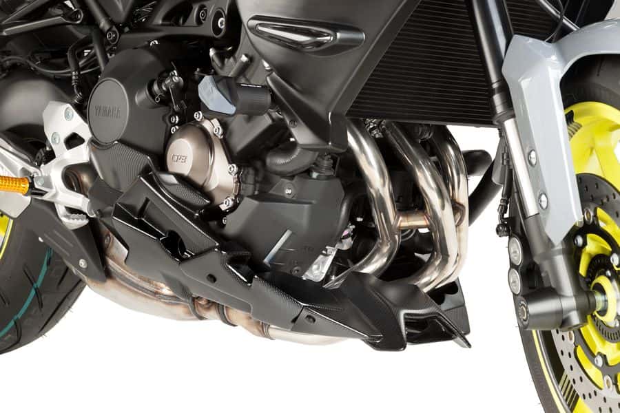 Puig Motorspoiler Yamaha MT 09 / SP / Tracer / Tracer 900 mit Original-Auspuffanlage im Carbon-Look
