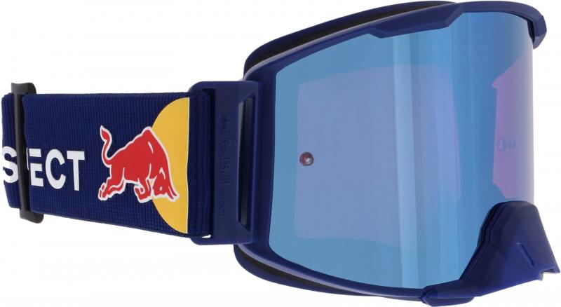 SPECT Red Bull Crossbril Strive Blauw met Spiegel Lens
