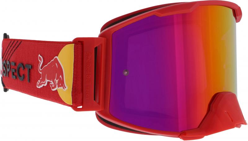 SPECT Red Bull Crossbril Strive Rood met Rode Spiegel Lens