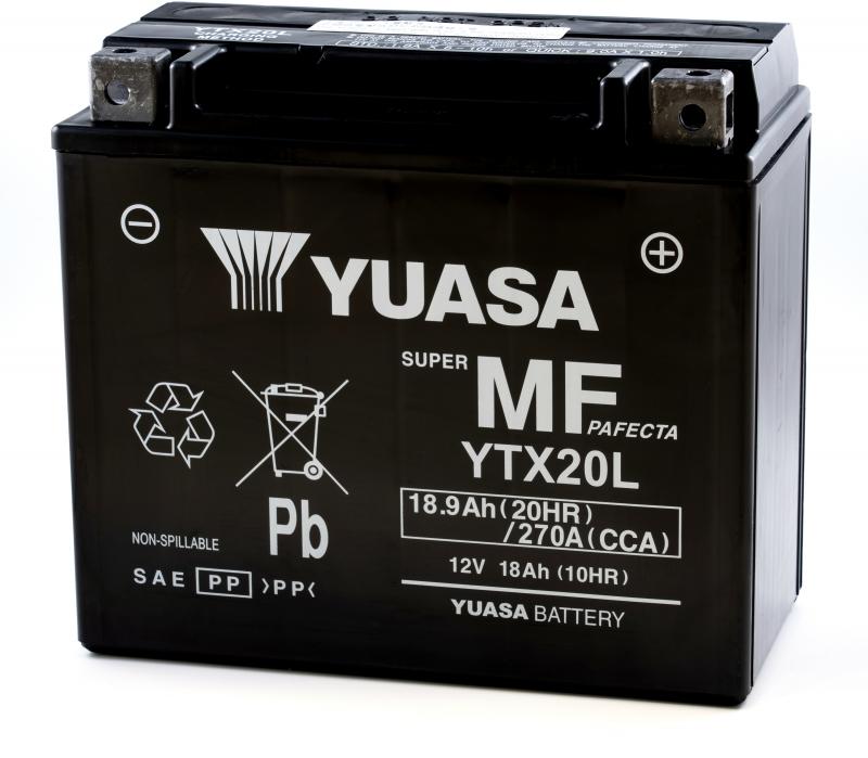 Yuasa Accu YTX20L wartungsfreie Motorradbatterie