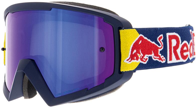 SPECT Red Bull Crossbril Whip Blauw met Blauwe Spiegel lens