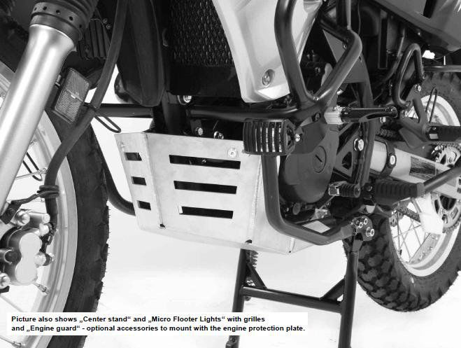 Hepco&Becker Aluminium Kurbelgehäuseschutz für Kawasaki KLR650 ab 2008