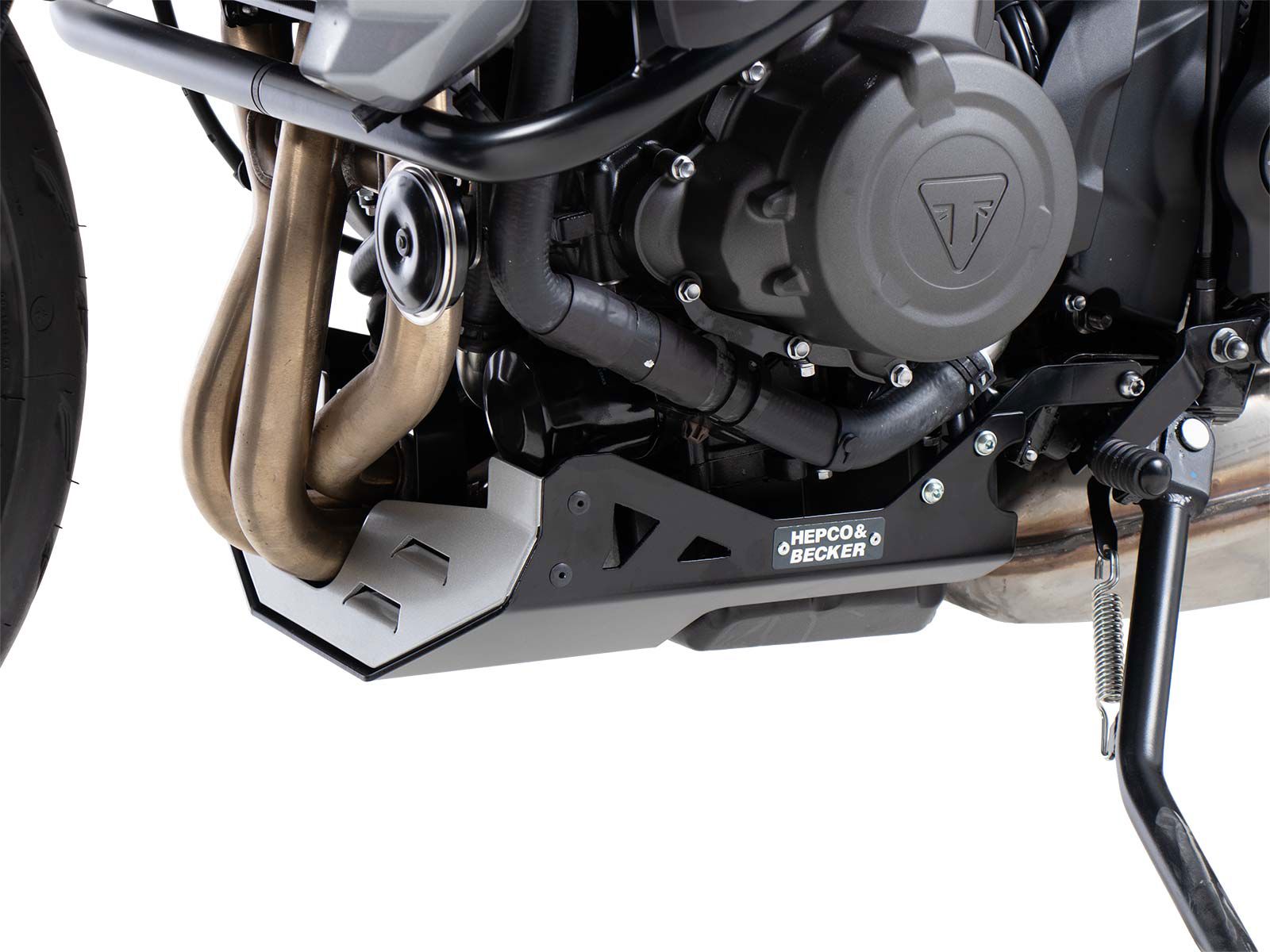 Hepco&Becker rot-schwarzer Aluminium Kurbelgehäuseschutz für Triumph Tiger Sport 660 ab 2022