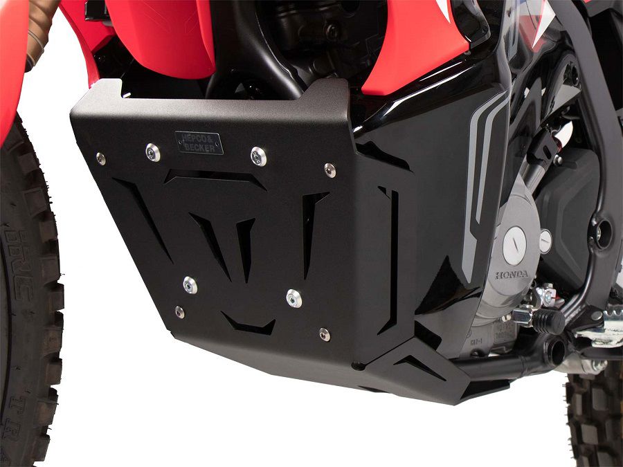 Hepco&Becker schwarzer Aluminium-Kurbelgehäuseschutz für Honda CRF300 Rally ab 2021