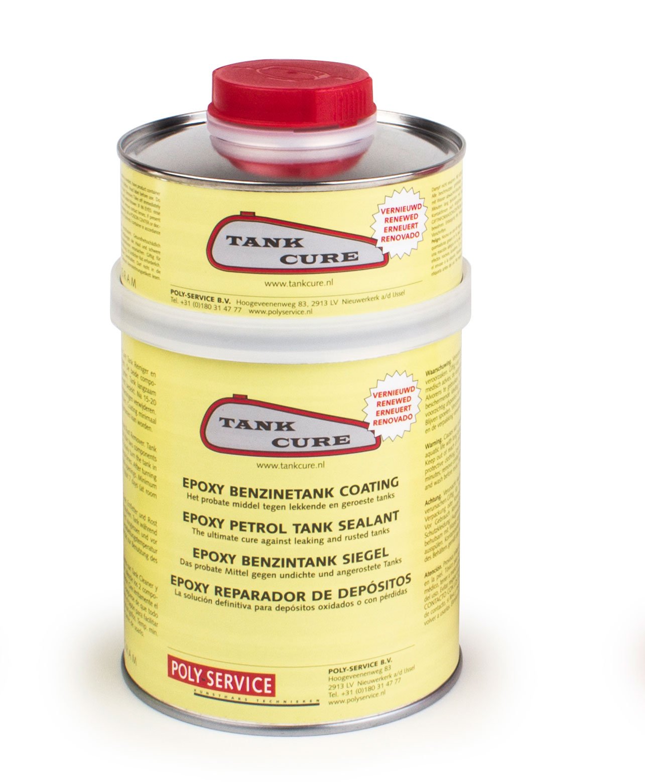Tankcure Epoxy-Dichtstoff 450 gr Beschichtung zur Reparatur von Motorrad-Benzintanks