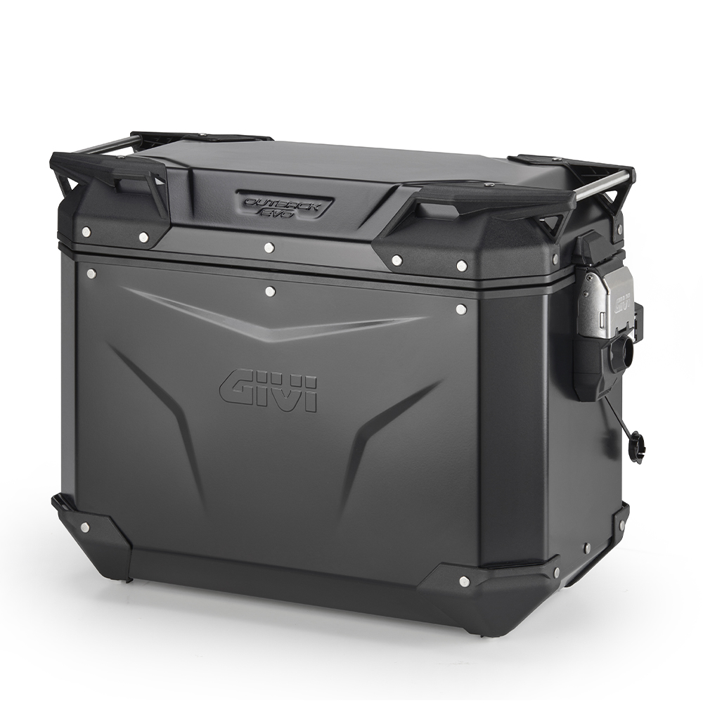 Givi OBKEV44BR Trekker Outback EVO schwarzer Aluminium-Seitenkoffer rechts 44 Liter, ohne Schloss verkauft