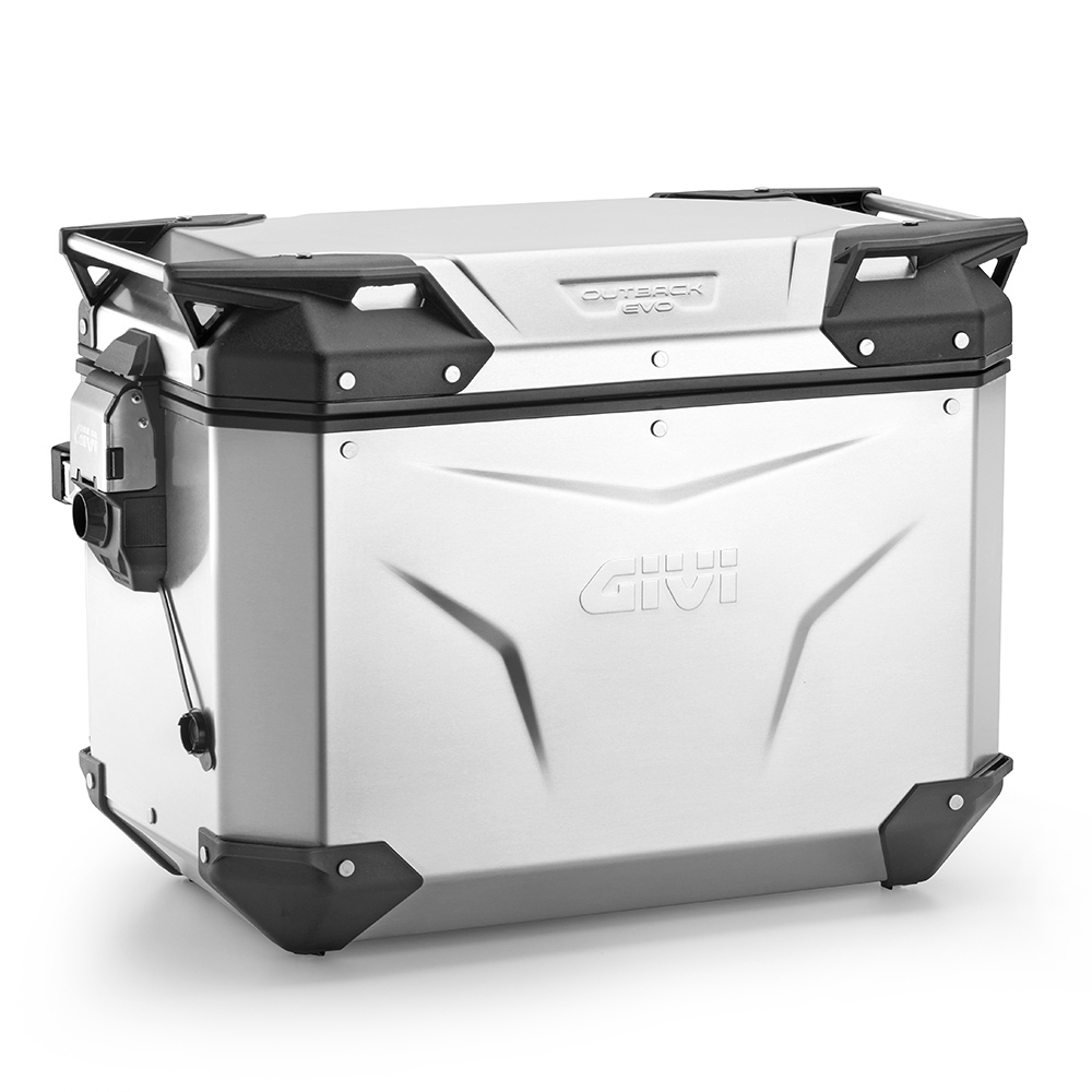 Givi OBKEV48AAL Trekker Outback EVO Seitenkoffer links aus eloxiertem Aluminium, 48 Liter, ohne Schloss verkauft