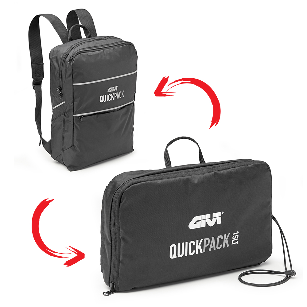 Givi T521 Quick Pack faltbarer Rucksack, 15 Liter