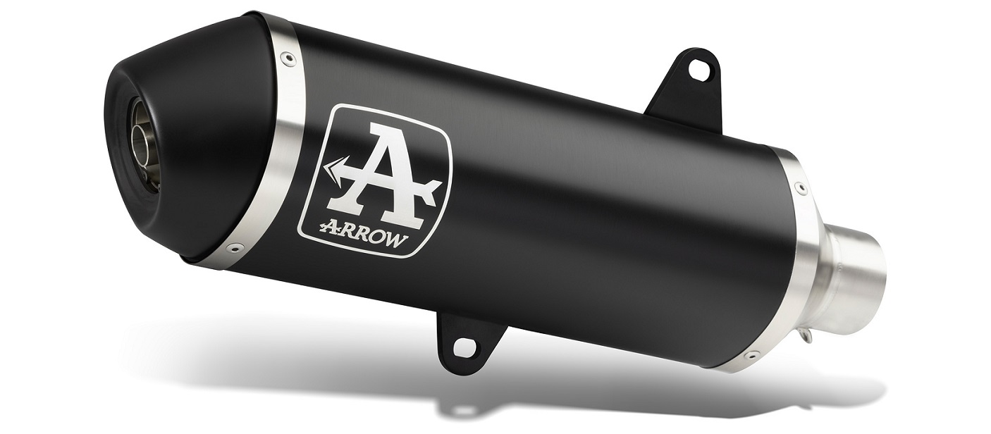 ARROW DARK Urban Motorrad Auspuff für Piaggio Beverly 300 HPE ab 2021