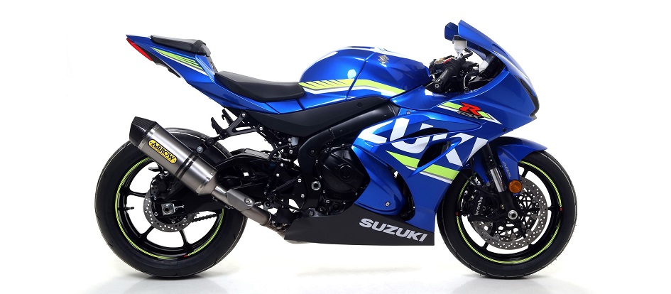 ARROW COMPETITION EVO Komplette Motorradauspuffanlage aus Titan und Edelstahl für Suzuki GSXR1000 ab 2017