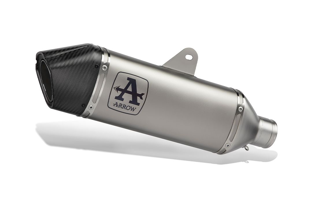 ARROW Komplette Motorradauspuffanlage mit VELOCE Titan-Schalldämpfer mit Carbon-Endkappe für Kawasaki Z650 und Ninja 650 ab 2024