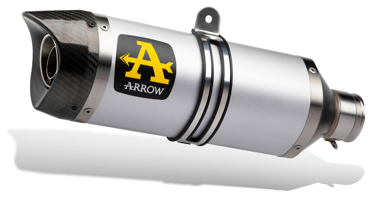 ARROW Street Thunder mit Carbon-Endkappe Honda CBR650F 14- Aluminium-Motorrad Auspuff