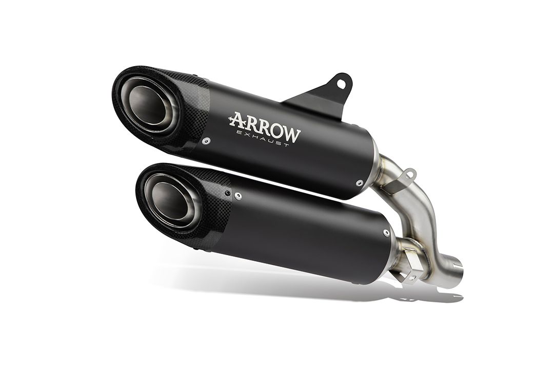 ARROW Dark ROUND-SIL Motorrad Auspuff für Ducati Monster 937 ab 2021