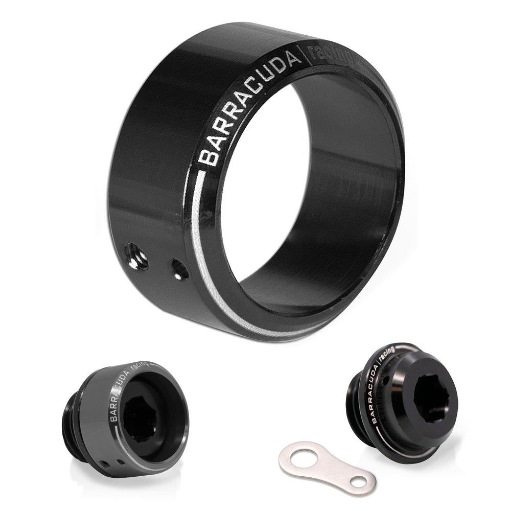 Barracuda insert olievuldop diameter 28 mm zwart