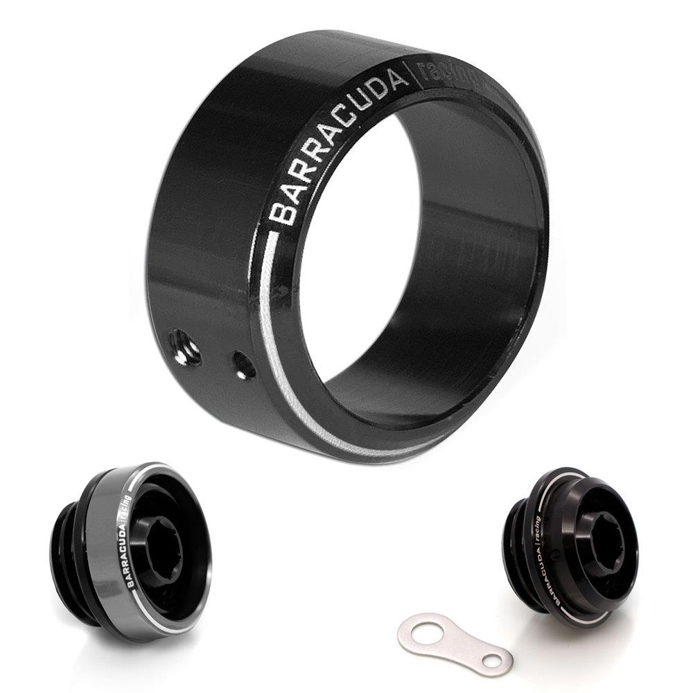 Barracuda insert olievuldop diameter 35 mm zwart