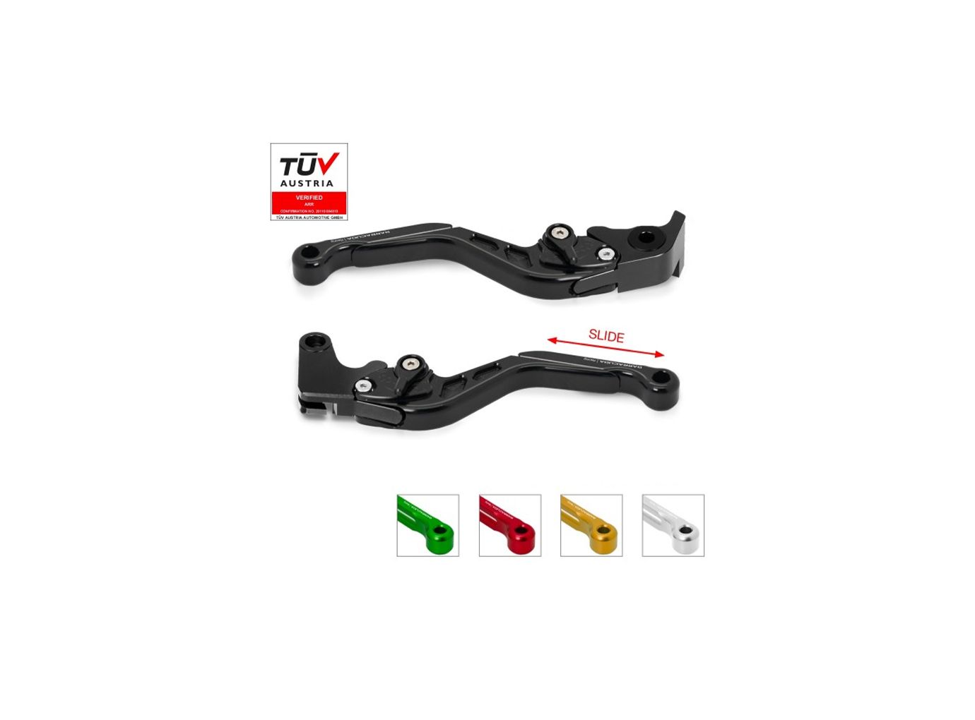 Barracuda rem- en koppelingshendelset Kawasaki Z1000 Z1000SX Z750R ZX10-R en ZX6-R