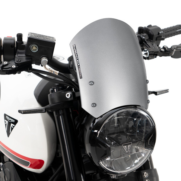 Barracuda Aluminium Windschutzscheibe Classic Triumph Trident 660 Silber