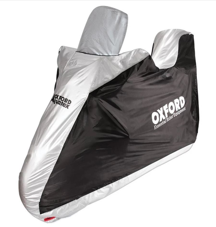 Oxford Aquatex Rollerabdeckung mit hoher Windschutzscheibe und Topcase
