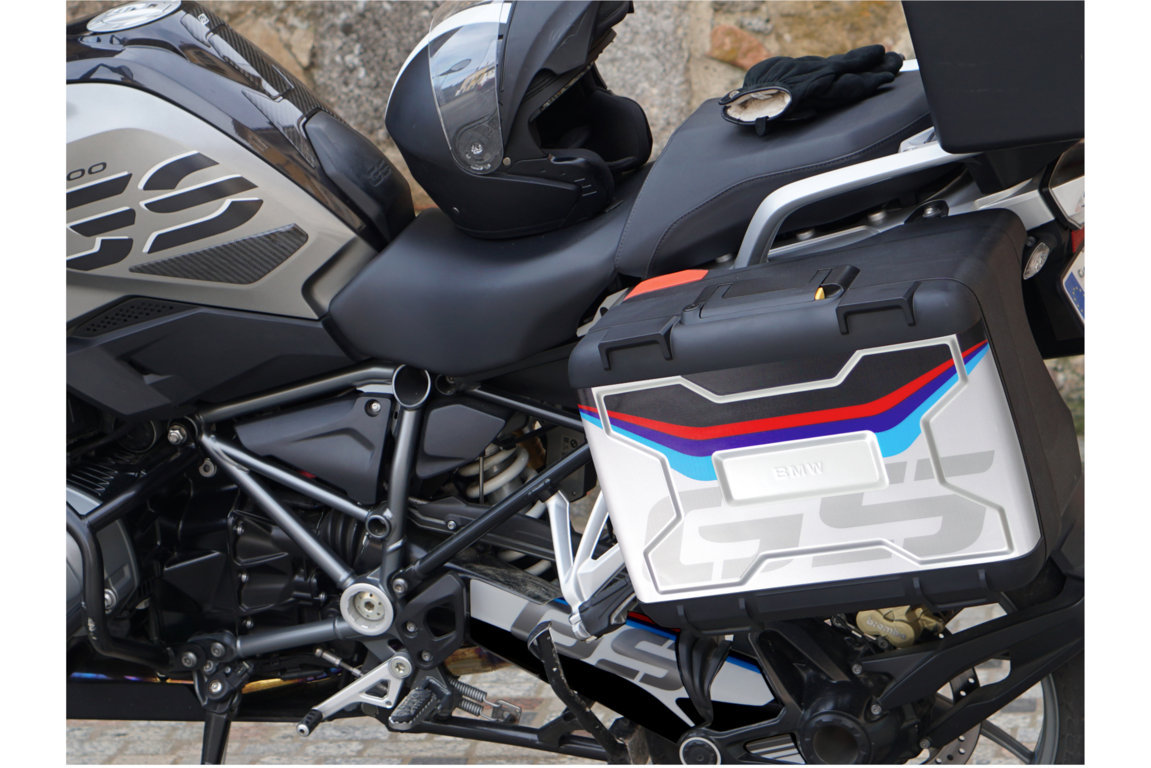 Puig Seitenkoffer Aufkleber BMW Vario Seitenkoffer für BMW R 700 / 750 / 800 / 850 / 1200 / 1250 GS Modelle