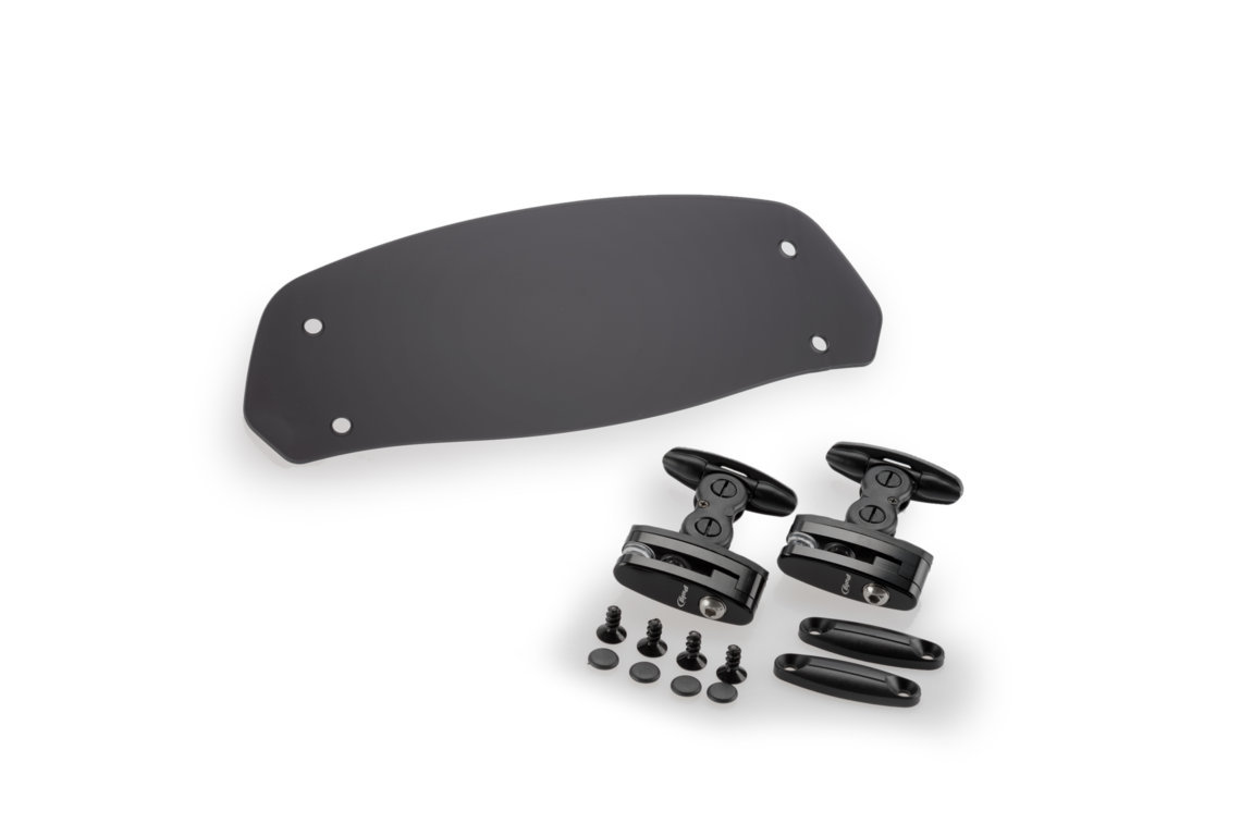 Puig Verstellbares Windshild-Spoiler Clip-On dunkel getönt 277 x 100 mm