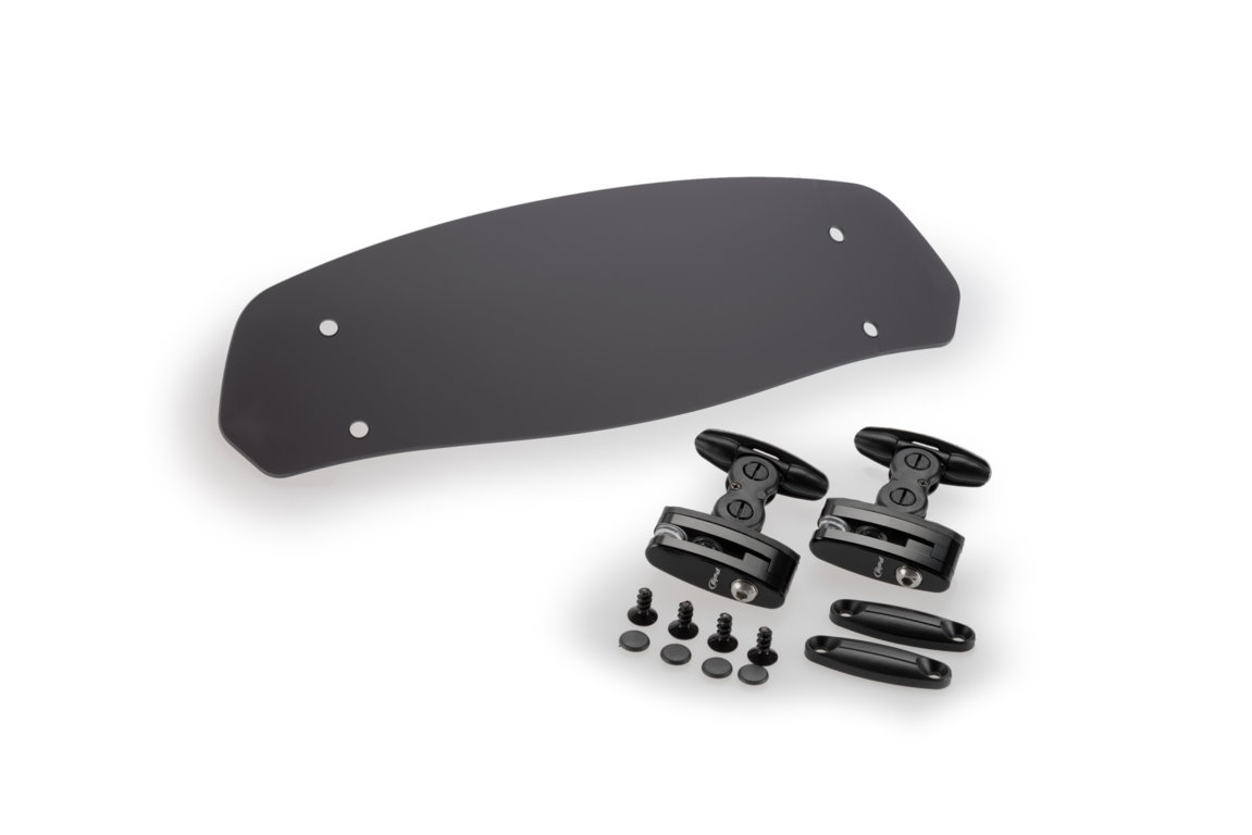 Puig Verstellbares Windshild-Spoiler Clip-On dunkel getönt 325 x 102 mm
