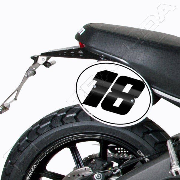 Nummernschild Ducati Scrambler Nummernschildset