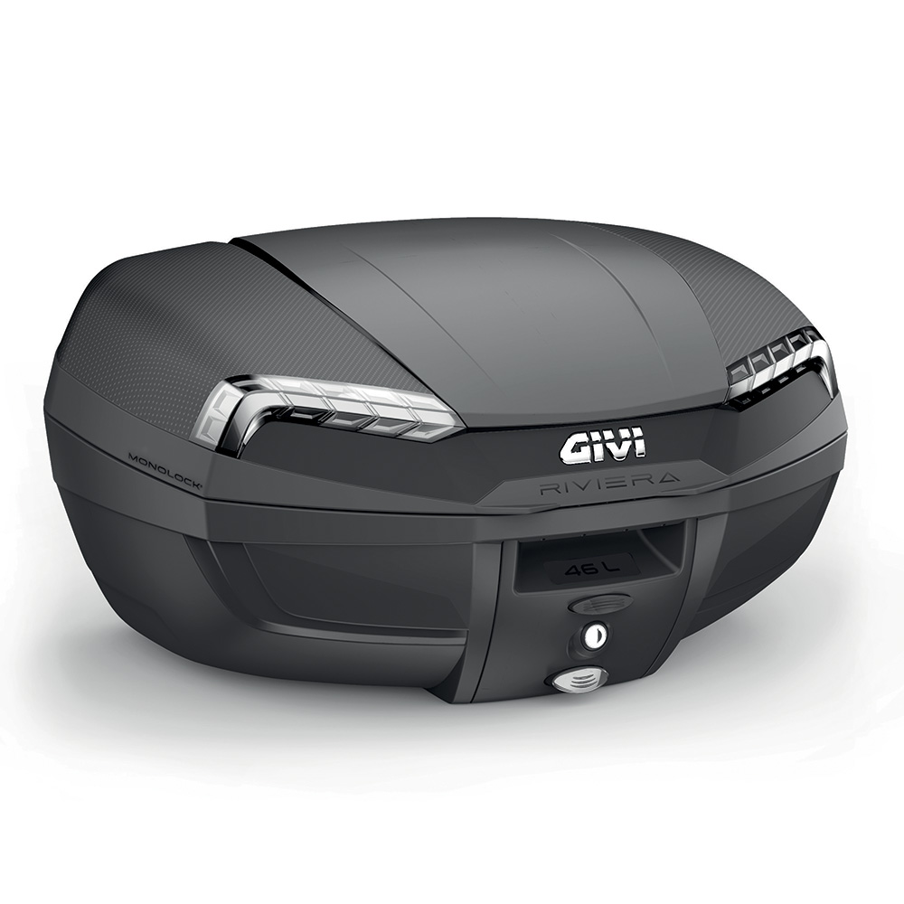 Givi E46 Tech Riviera Topcase Monolock 46L, getönte Reflektoren