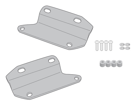 Givi 6419KIT Front Mount TE6419 Seitentaschenhalter Triumph Trident 660 Ab 2021