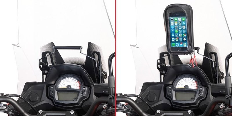 Givi FB4114 Zubehör GPS Navi Unterstützung KAWASAKI Versys 650 von 2015 bis 2021