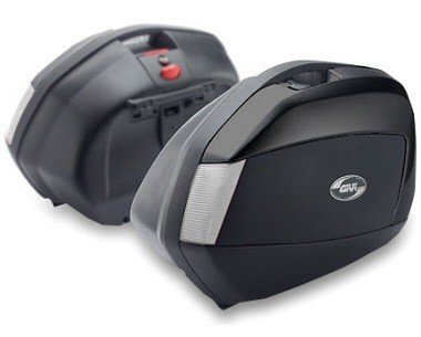 Givi V35NT Tech Seitenkoffer satz schwarz mit Rauchgraue Reflektoren
